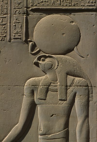 Relief of Re (detail) by Egyptian
